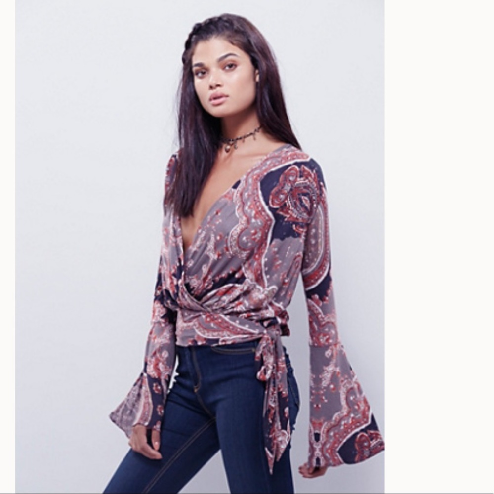 Free people wrap top